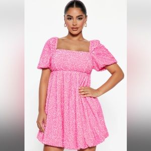 Lucie Sequin Mini Dress - Pink